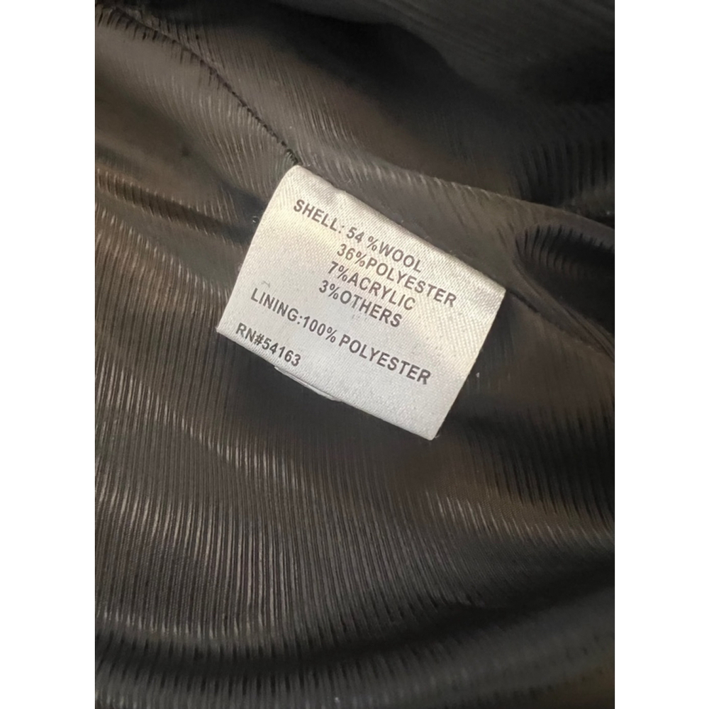 Calvin Klein Charcoal Belted Pea Coat - Picture 9 of 9